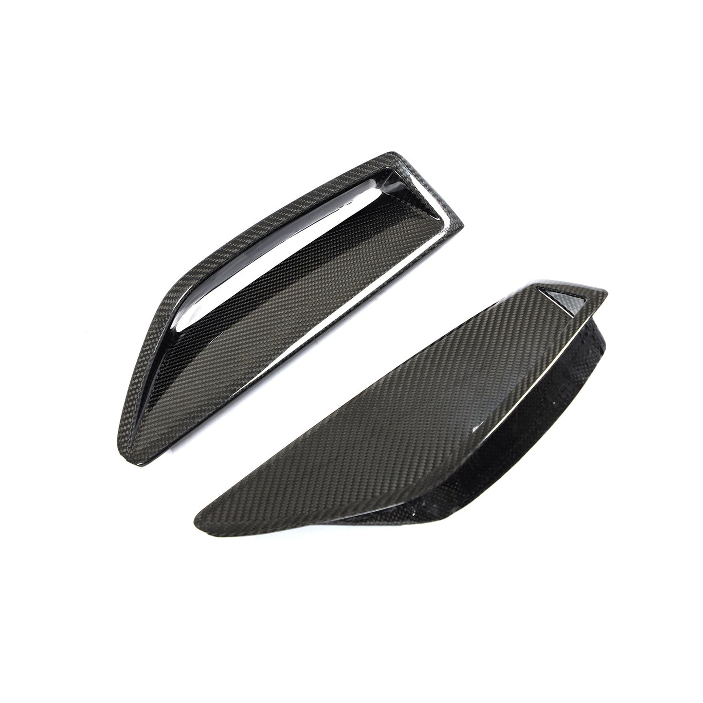 Pre-Preg Carbon Fibre Front Bumper Trims for Audi C8 RS6 19-22-Carbon Factory