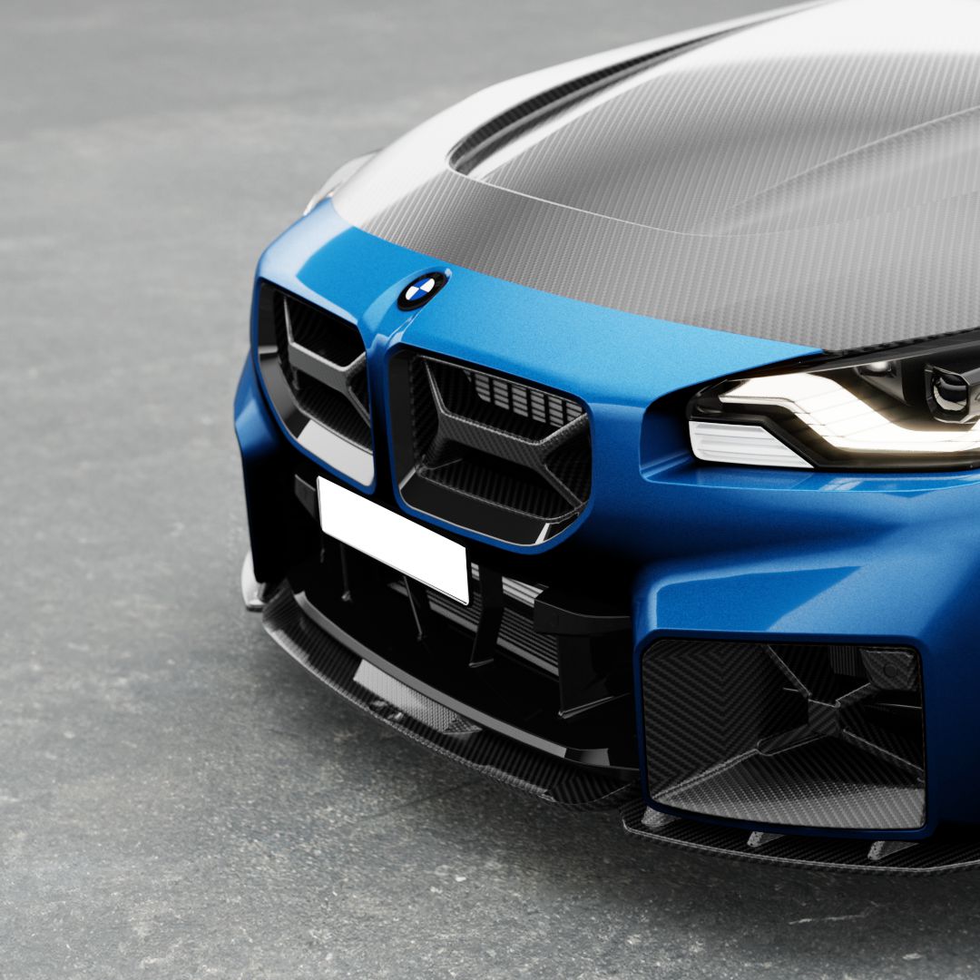 Pre-Preg Carbon Fibre Front Grill for BMW G87 M2 23-Present-Carbon Factory