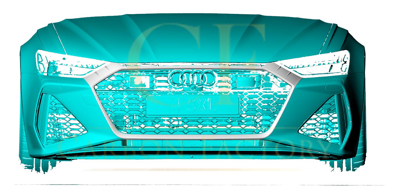 Pre-Preg Carbon Fibre Front Grille Trim for Audi C8 RS6 19-22-Carbon Factory