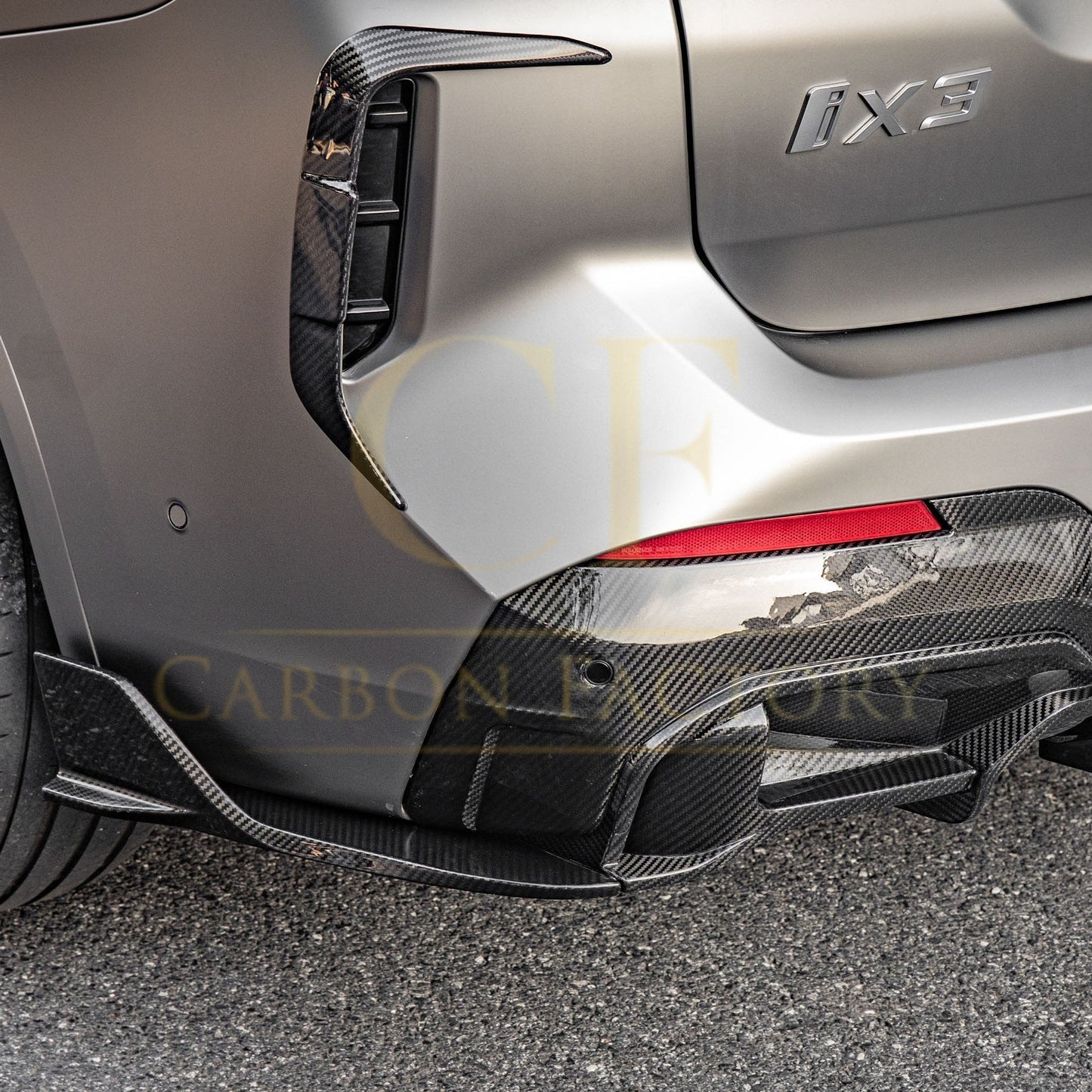 Pre-Preg Carbon Fibre Rear Canards for BMW G01 X3 LCI G08 IX3 22-25-Carbon Factory