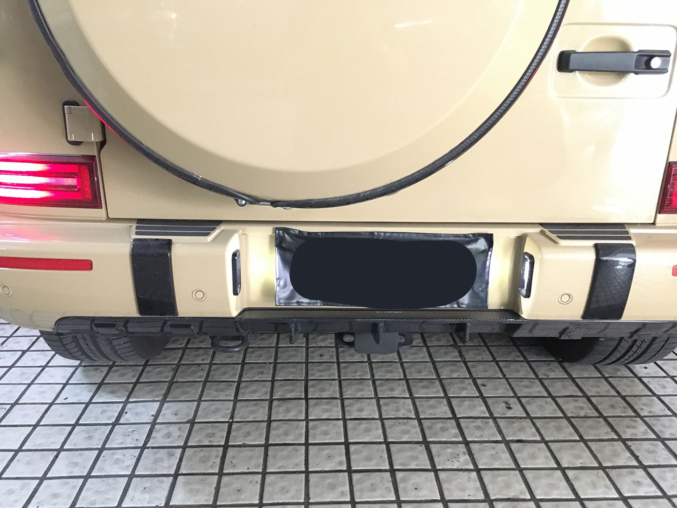 Pre-Preg Carbon Fibre Rear Diffuser for Mercedes W464 G Class G Wagon 19-Present-Carbon Factory