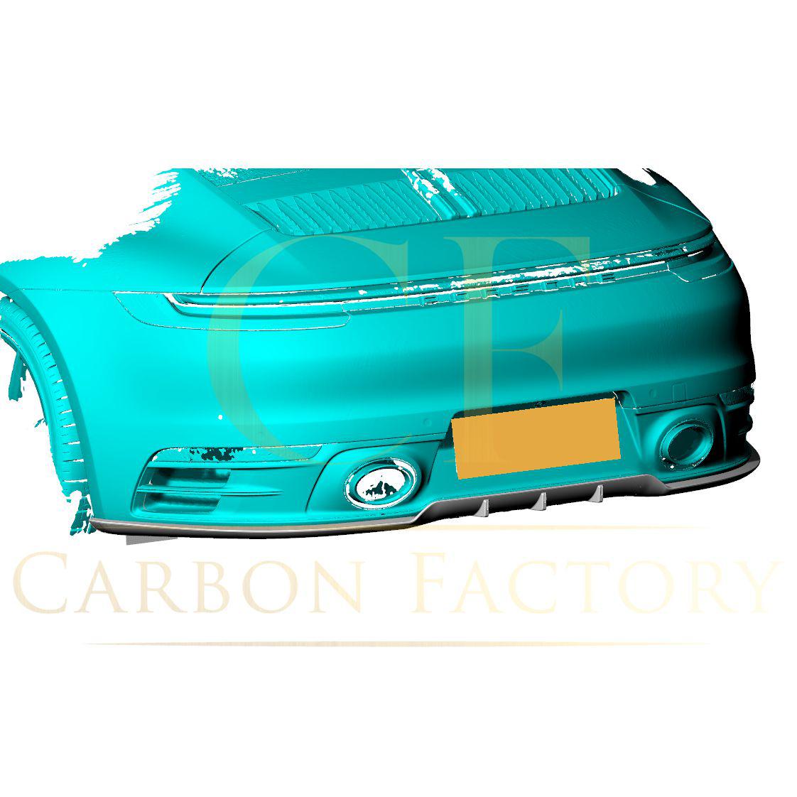 Pre-Preg Carbon Fibre Rear Diffuser for Porsche 911 992 Carrera & Targa 19-22-Carbon Factory