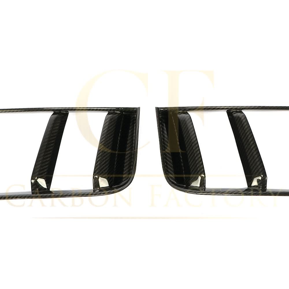 Pre-Preg Carbon Fibre Rear Side Vent Covers for Audi R8 V10 Gen 2 15-19 - Carbon Factory