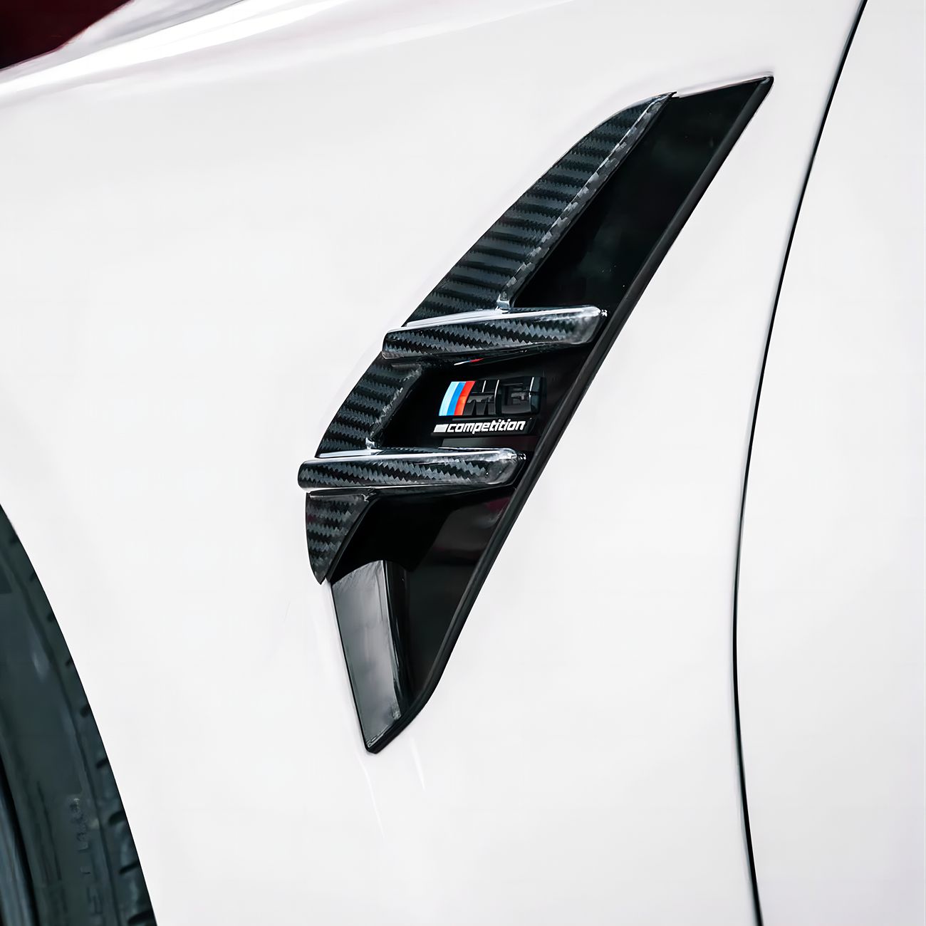 Pre-Preg Carbon Fibre Side Vent Trims for BMW G80 M3 21-Present - Carbon Factory