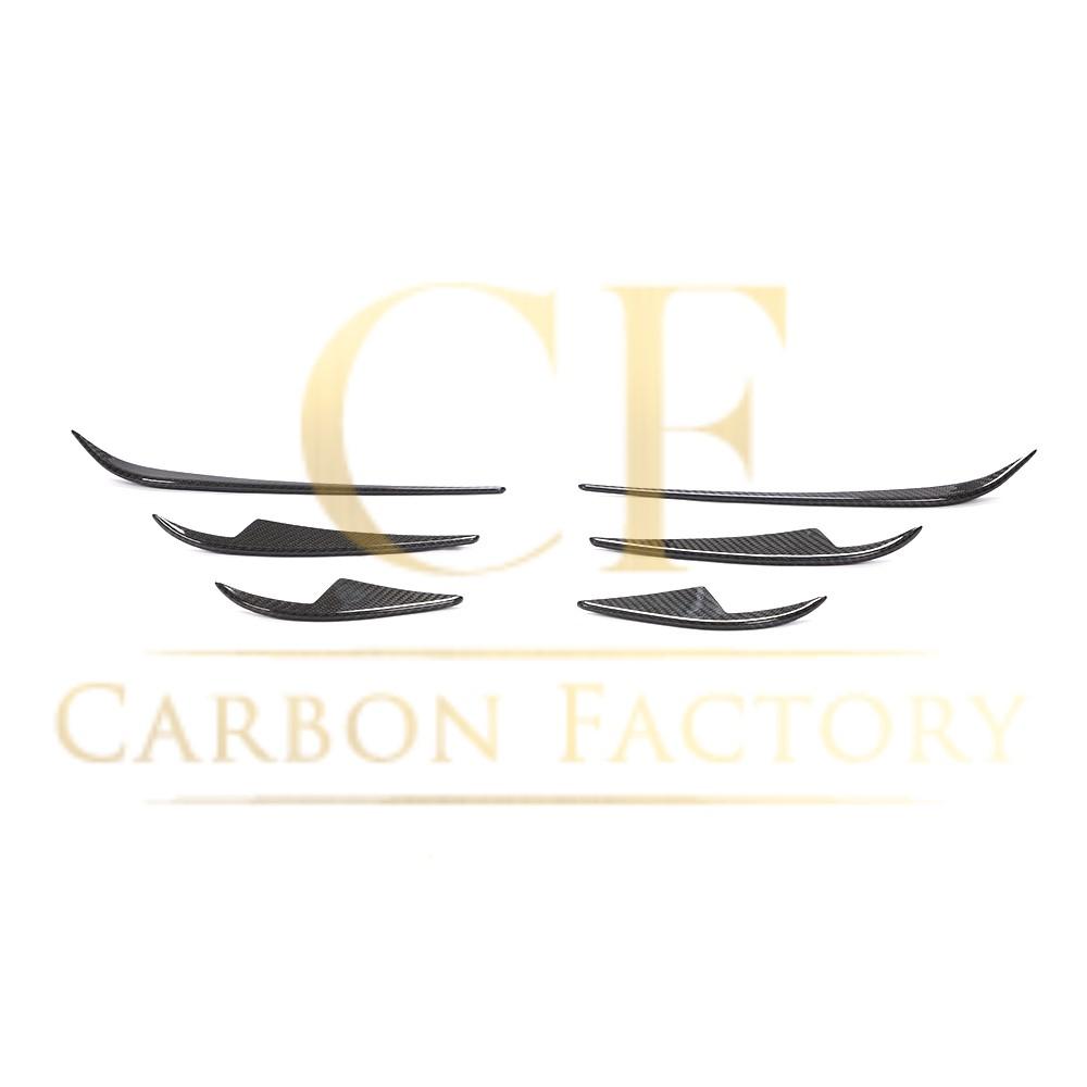 Pre-Preg Carbon Front Canards 6 Pieces Set for Tesla Model 3 16-23 - Carbon Factory