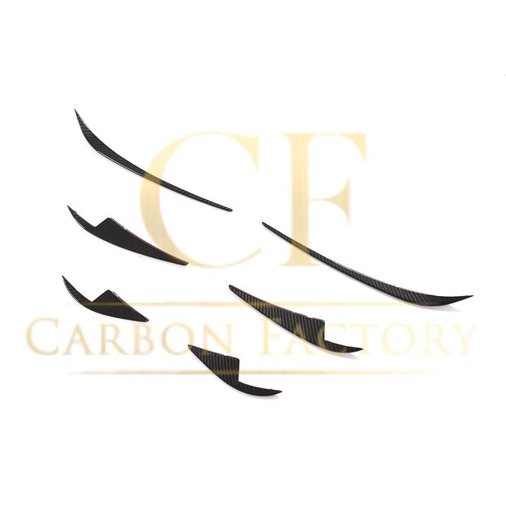 Pre-Preg Carbon Front Canards 6 Pieces Set for Tesla Model 3 16-23 - Carbon Factory