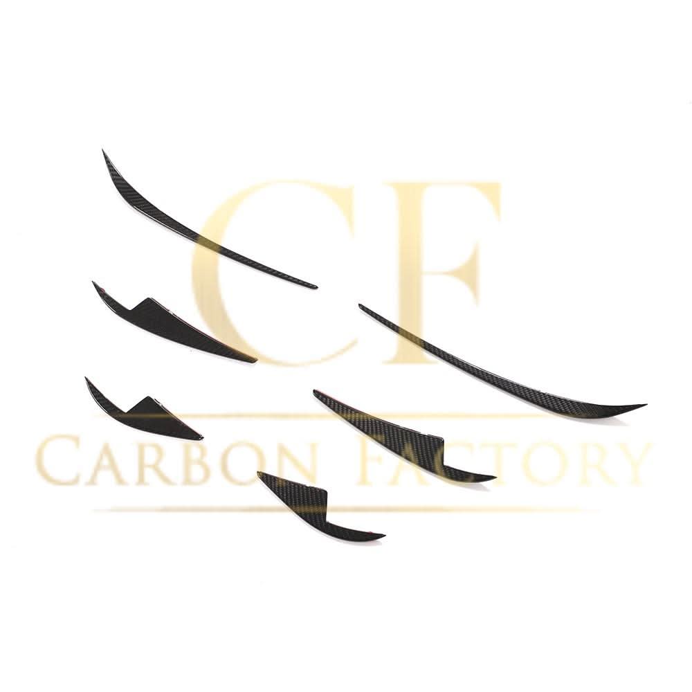 Pre-Preg Carbon Front Canards 6 Pieces Set for Tesla Model 3 16-23 - Carbon Factory