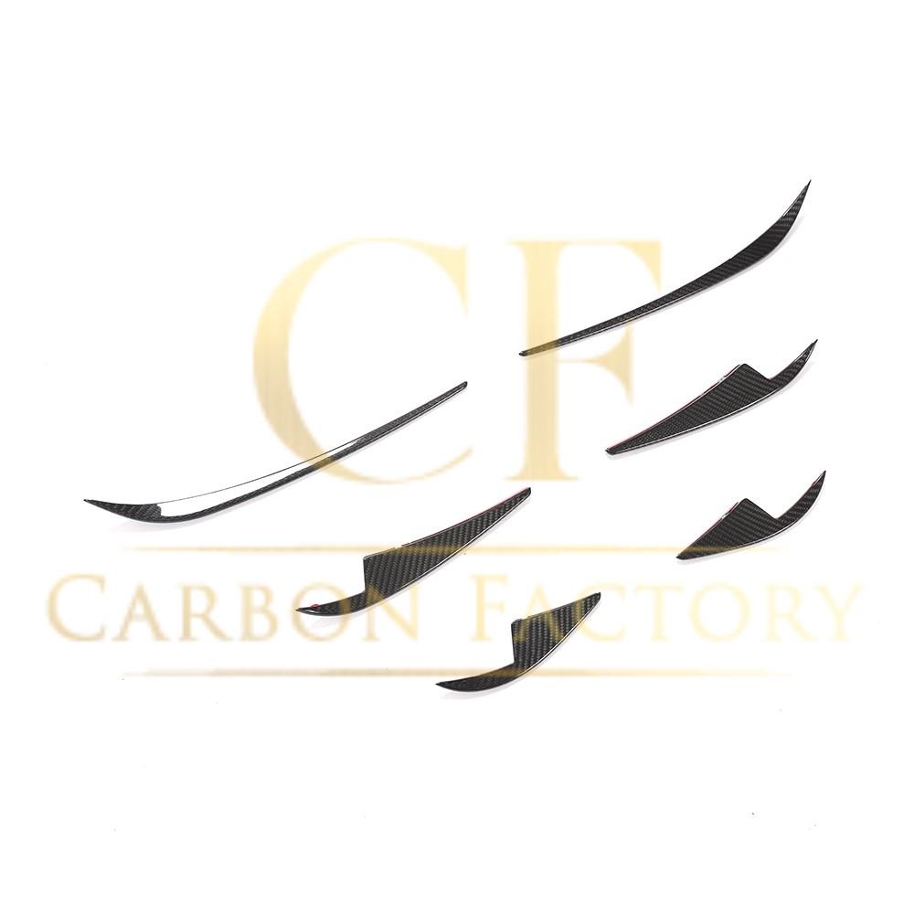 Pre-Preg Carbon Front Canards 6 Pieces Set for Tesla Model 3 16-23 - Carbon Factory