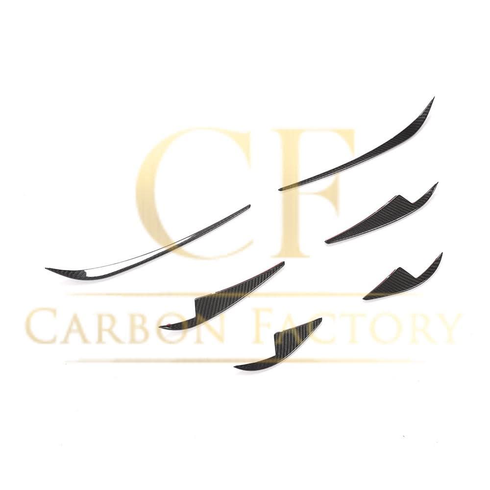 Pre-Preg Carbon Front Canards 6 Pieces Set for Tesla Model 3 16-23 - Carbon Factory