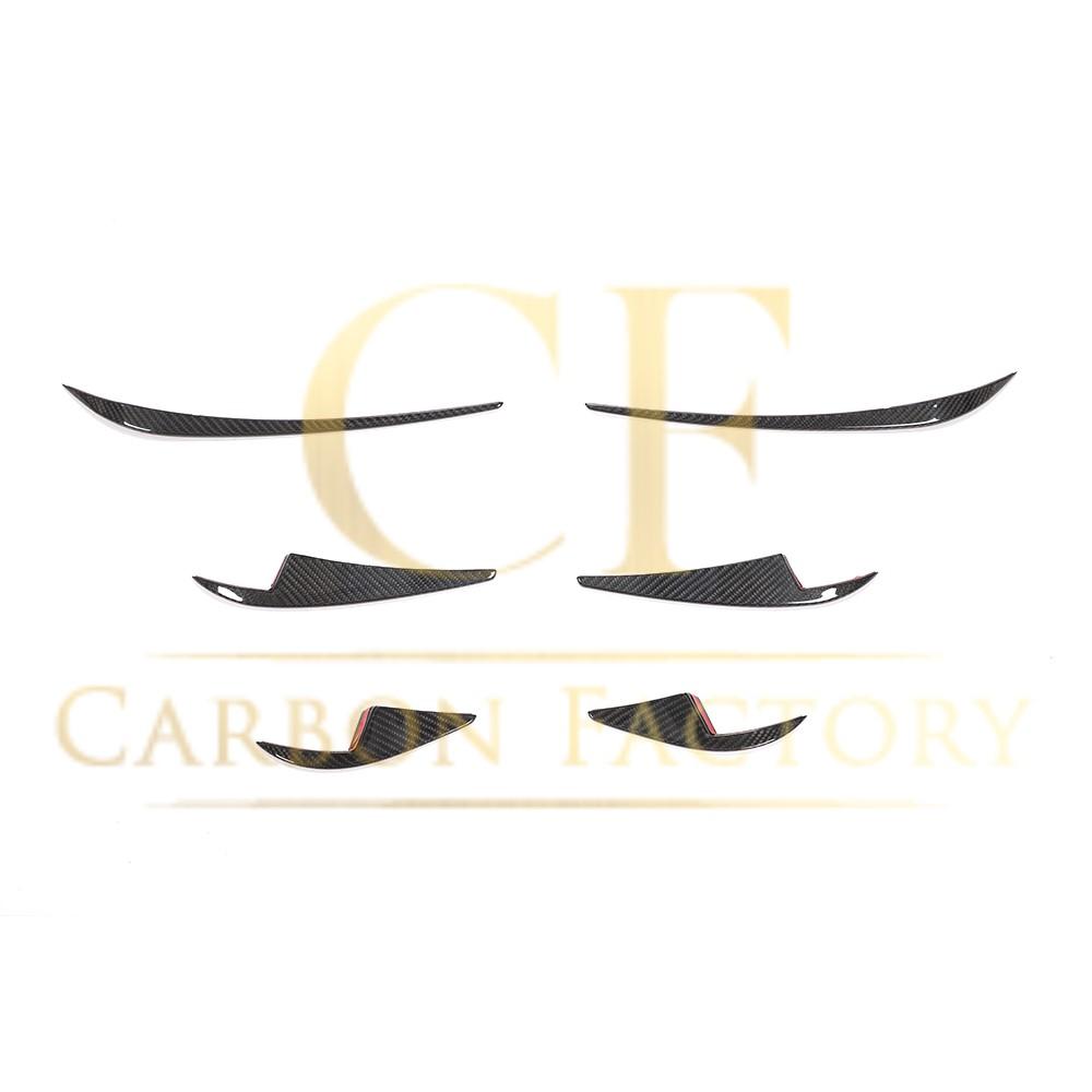 Pre-Preg Carbon Front Canards 6 Pieces Set for Tesla Model 3 16-23 - Carbon Factory