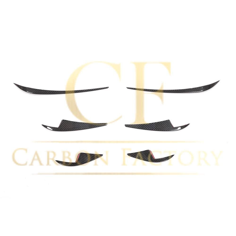 Pre-Preg Carbon Front Canards 6 Pieces Set for Tesla Model 3 16-23 - Carbon Factory