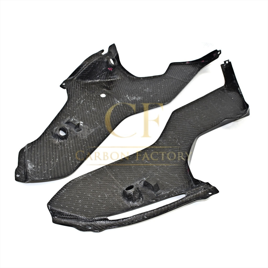 Pre-preg Carbon Fibre Carbon Belly Pans for Yamaha R6 2017-2022-Carbon Factory