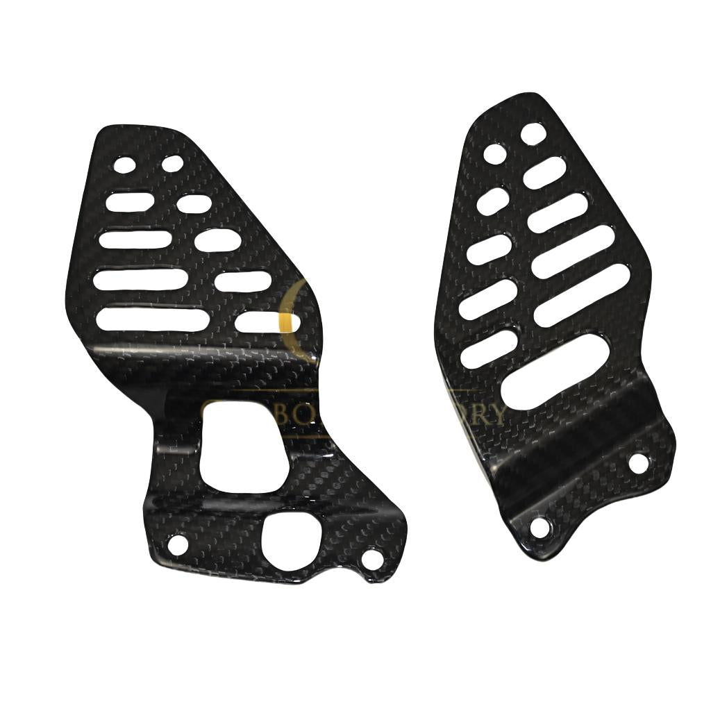 Pre-preg Carbon Fibre Carbon Heel Guards for Yamaha R6 2017-2022-Carbon Factory