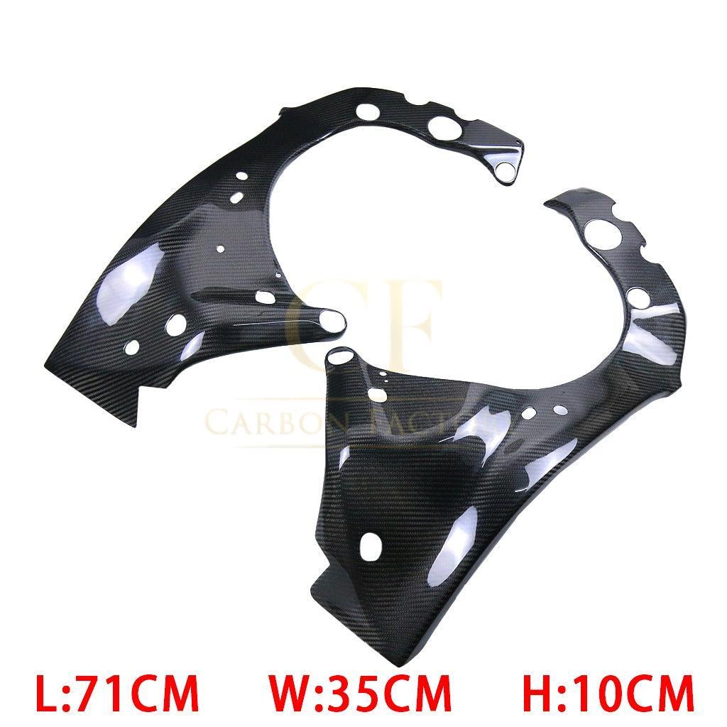 Pre-preg Carbon Fibre Frame Covers for Yamaha R1 2015-2024-Carbon Factory