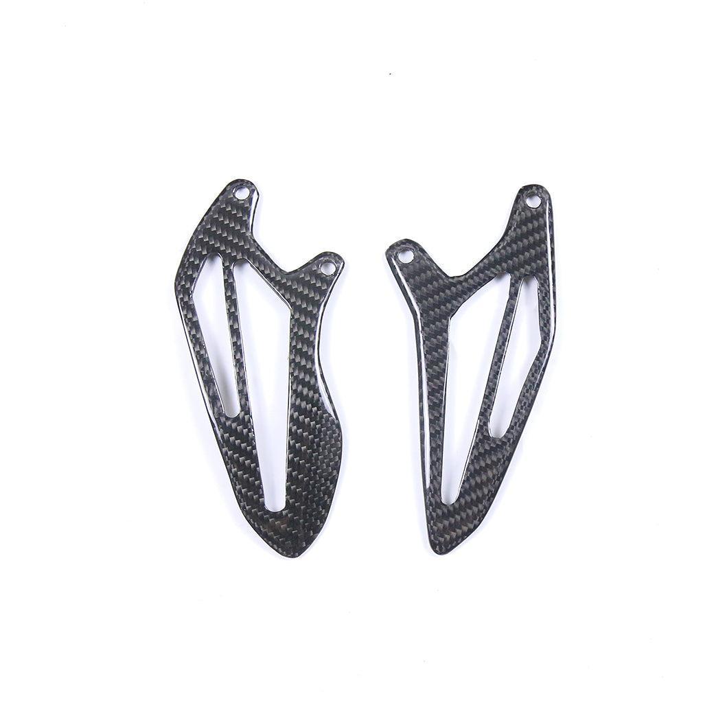 Pre-preg Carbon Fibre Rear Heel Plates for Yamaha R7 2022-Present-Carbon Factory