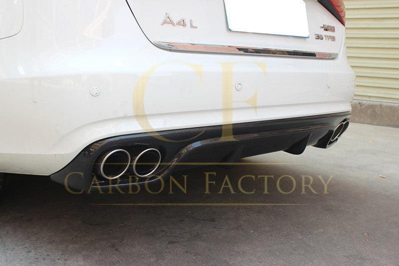 R Style Carbon Fibre Rear Diffuser for Audi A4 B8.5 13-15-Carbon Factory
