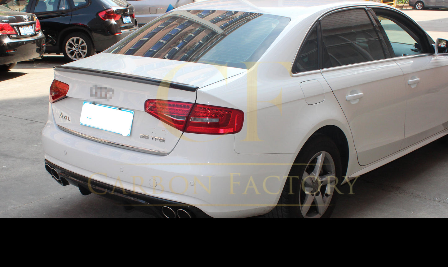 R Style Carbon Fibre Rear Diffuser for Audi A4 B8.5 13-15-Carbon Factory