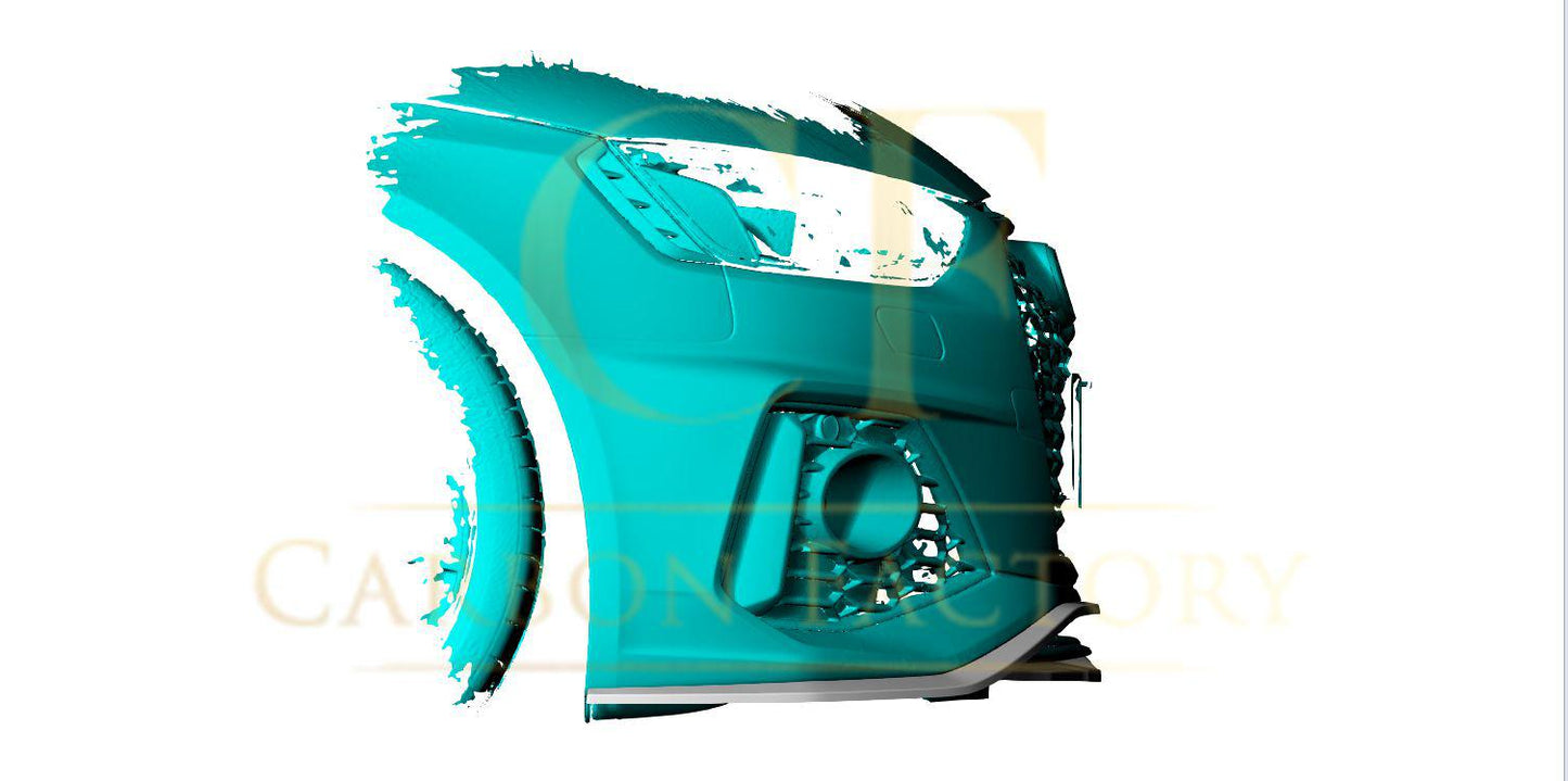R Style Pre-Preg Carbon Fibre Front Splitter for Audi B9 RS4 19-22-Carbon Factory