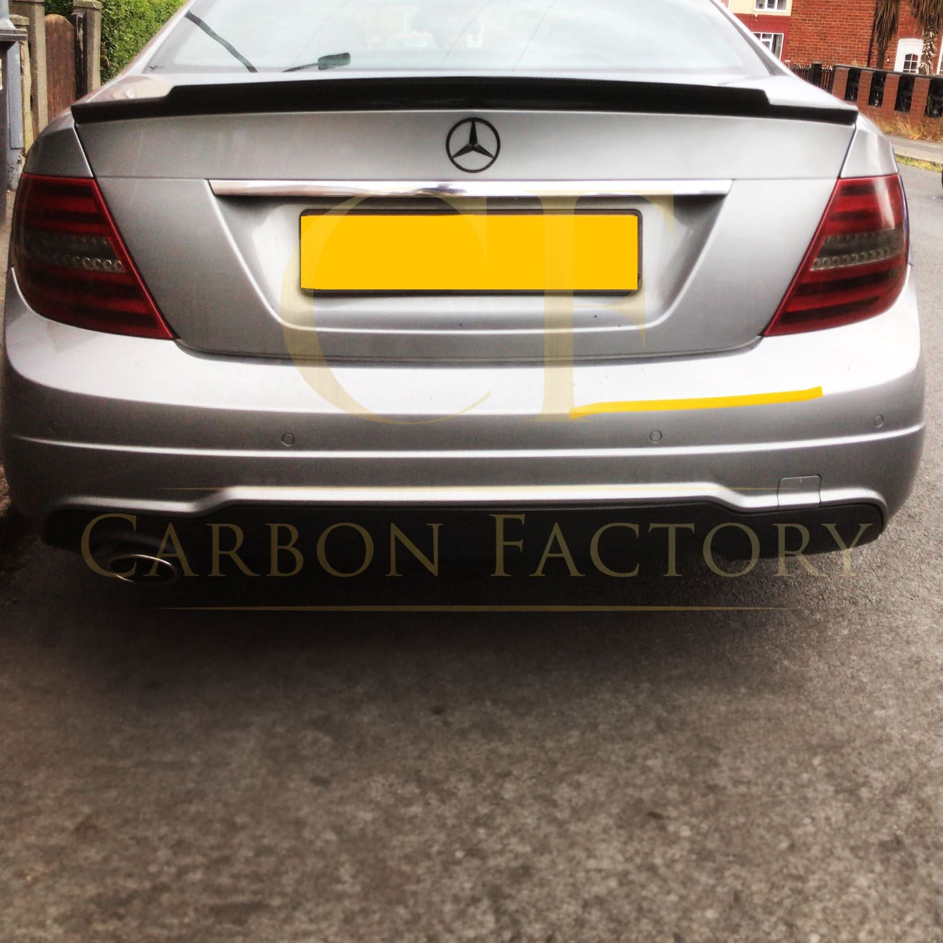 REN Style Carbon Fibre Boot Spoiler for Mercedes Benz W204 C Class Saloon 07-14 - Carbon Factory