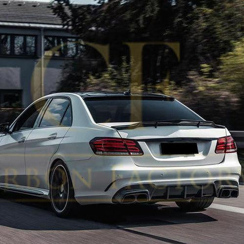 REN Style Carbon Fibre Boot Spoiler for Mercedes Benz W212 E Class Saloon 10-17 - Carbon Factory