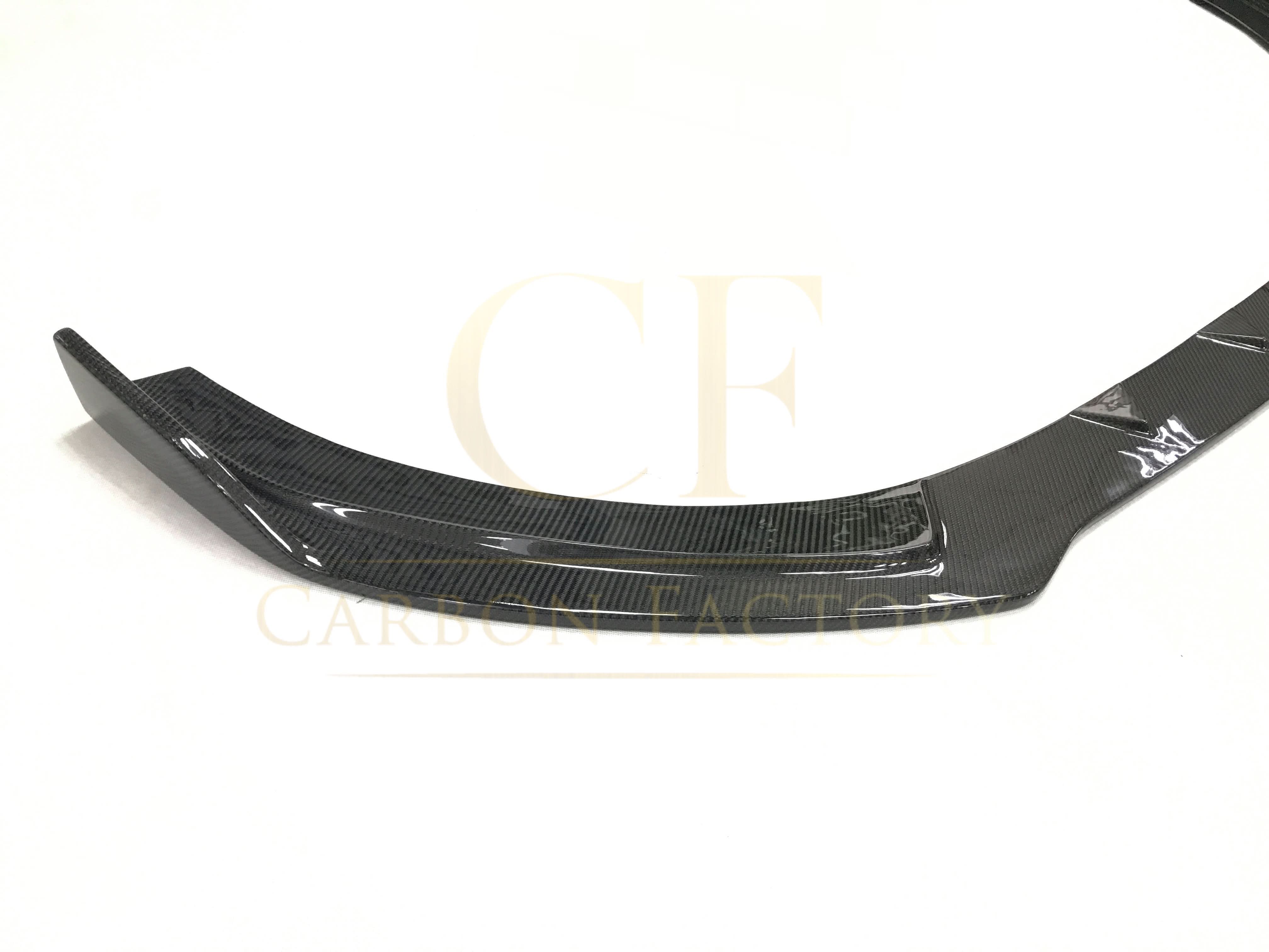 RS Style Carbon Fibre Front Splitter for Audi A3 Saloon Non S Line 16-19 - Carbon Factory