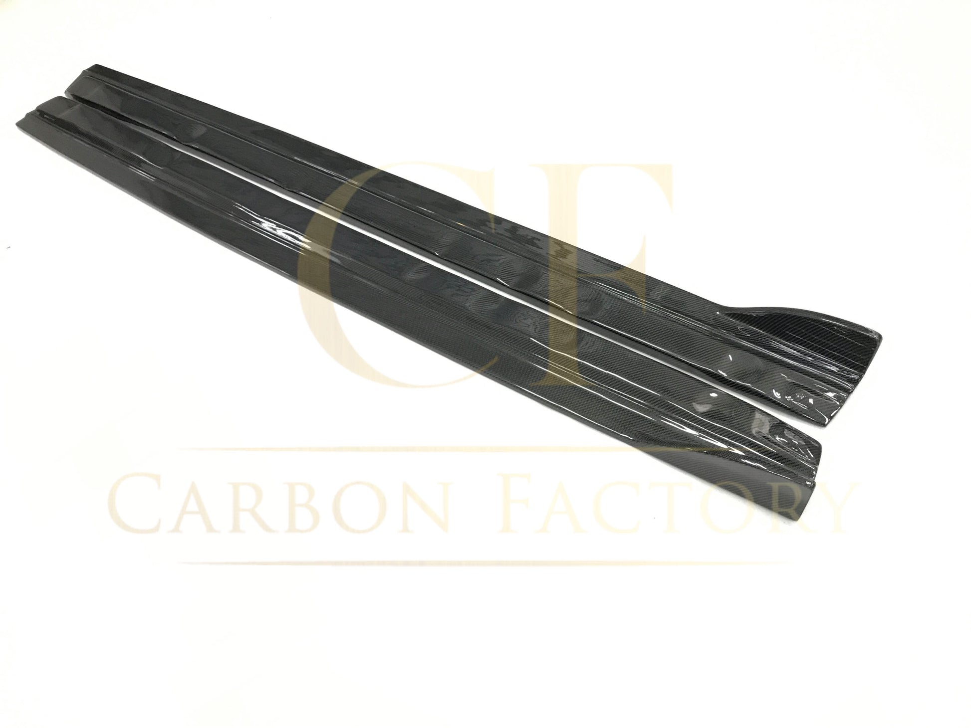 RS Style Carbon Fibre Side Skirts for Audi A3 Saloon (Non S Line) 16-19 - Carbon Factory