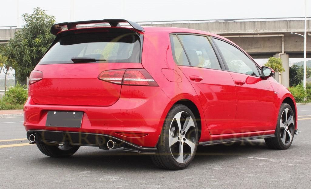 RZ Style Carbon Fibre Rear Diffuser for VW Golf MK7 GTI 14-17-Carbon Factory