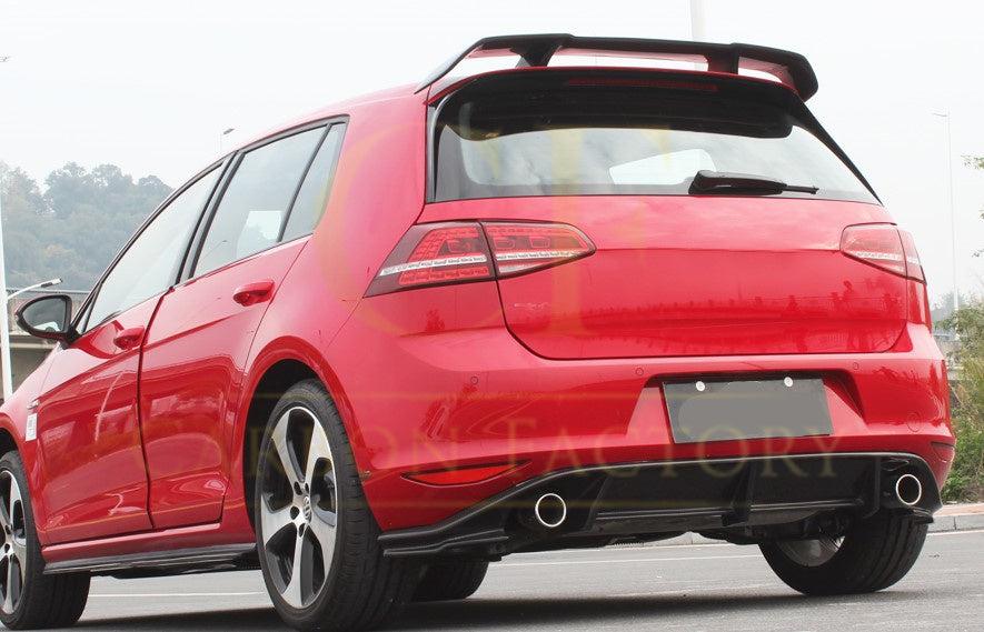 RZ Style Carbon Fibre Rear Diffuser for VW Golf MK7 GTI 14-17-Carbon Factory