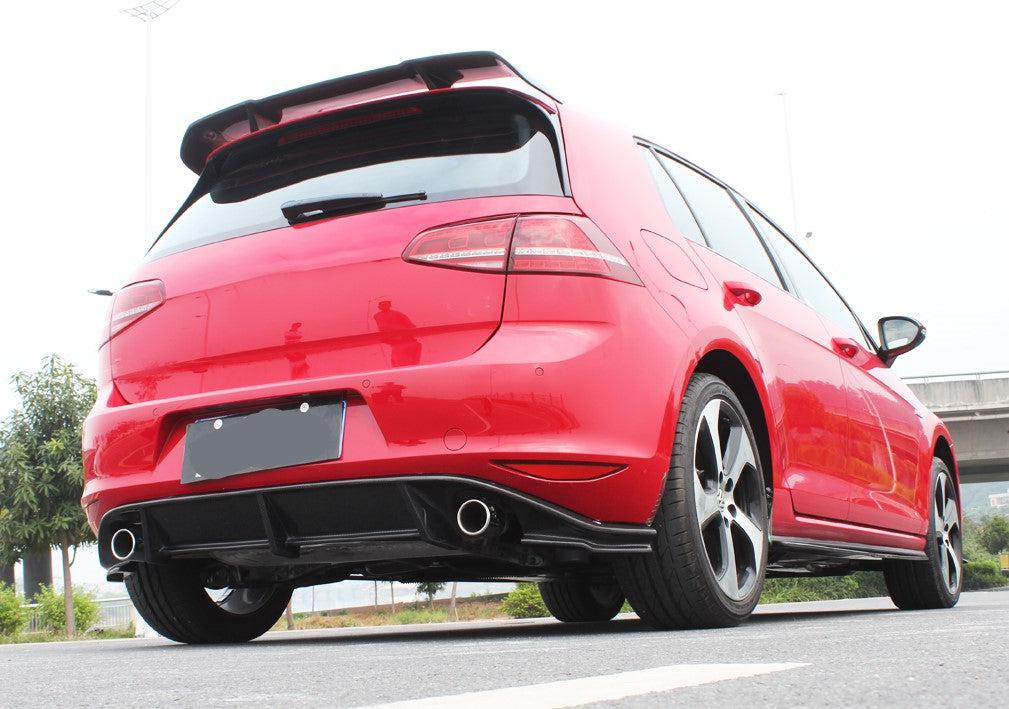 RZ Style Carbon Fibre Rear Diffuser for VW Golf MK7 GTI 14-17-Carbon Factory