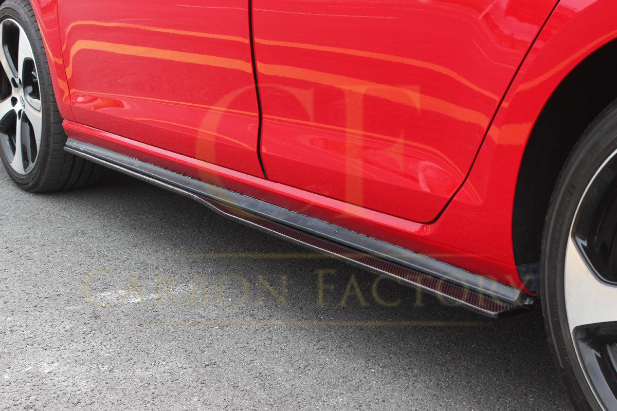 RZ Style Carbon Fibre Side Skirts for VW Golf MK7 GTI 14-17-Carbon Factory