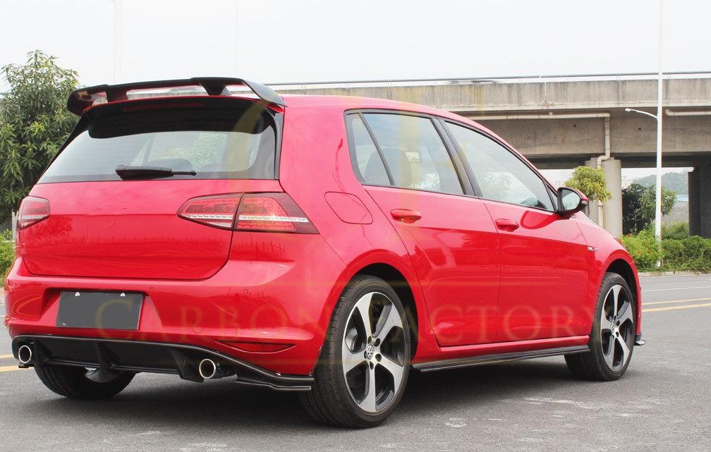 RZ Style Carbon Fibre Side Skirts for VW Golf MK7 GTI 14-17-Carbon Factory