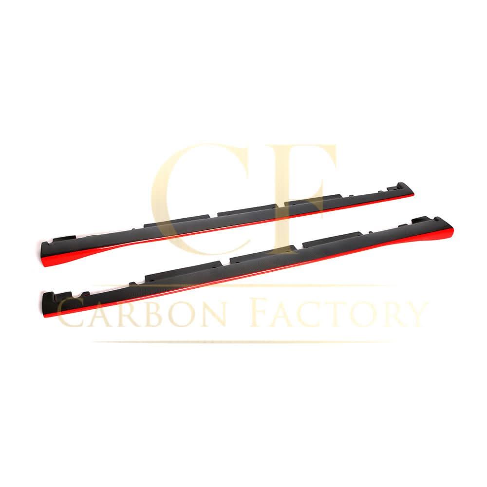 RZ Style Red Carbon Fibre Side Skirts for Mercedes Benz W176 A Class C117 Coupe 13-18 - Carbon Factory