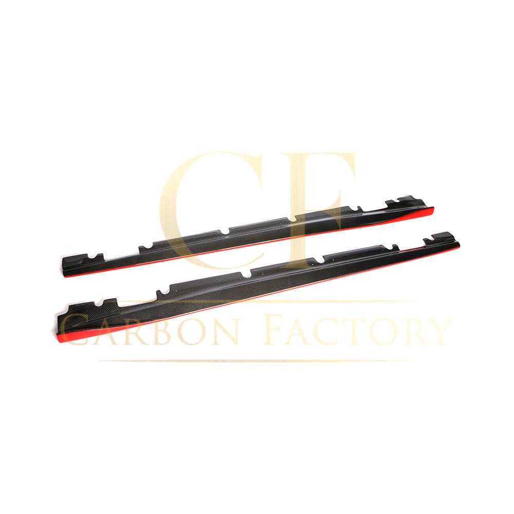 RZ Style Red Carbon Fibre Side Skirts for Mercedes Benz W176 A Class C117 Coupe 13-18 - Carbon Factory