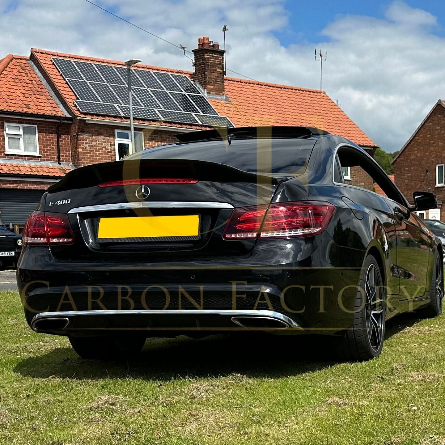Renntech Style Carbon Fibre Boot Spoiler for Mercedes Benz C207 E Class Coupe 10-17 - Carbon Factory