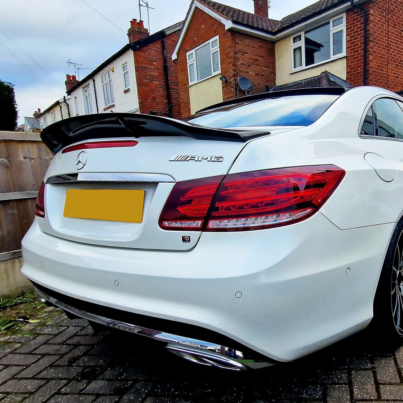 Renntech Style Carbon Fibre Boot Spoiler for Mercedes Benz C207 E Class Coupe 10-17 - Carbon Factory