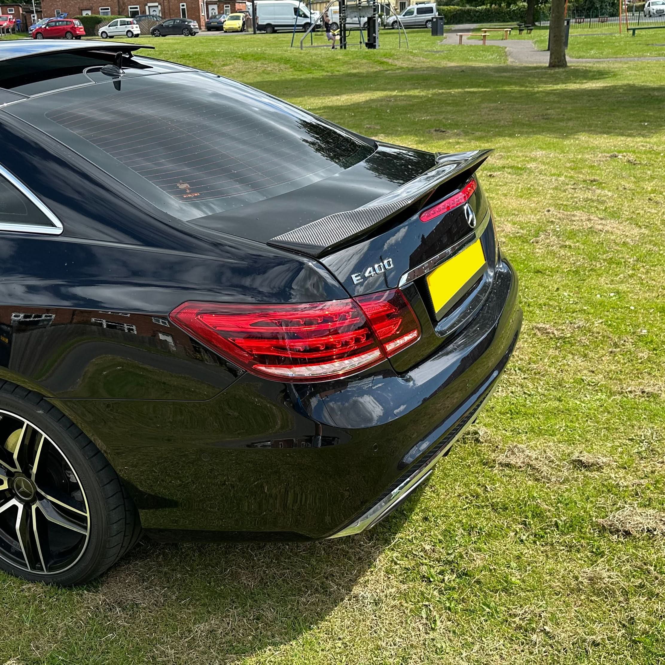 Renntech Style Carbon Fibre Boot Spoiler for Mercedes Benz C207 E Class Coupe 10-17 - Carbon Factory