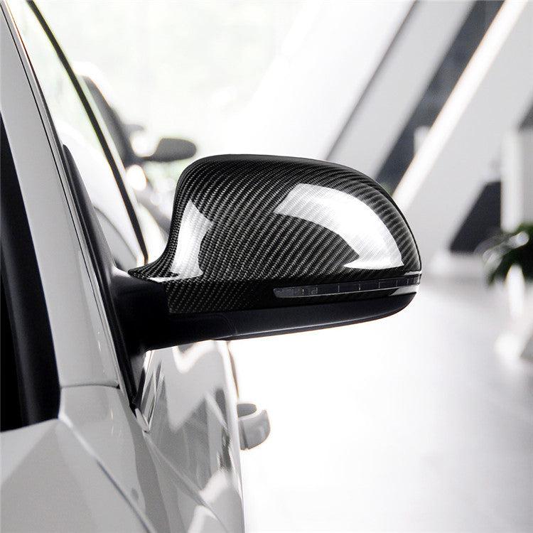 Replacement Carbon Fibre Mirror Covers for Audi A4 B8 08-12 - Carbon Factory