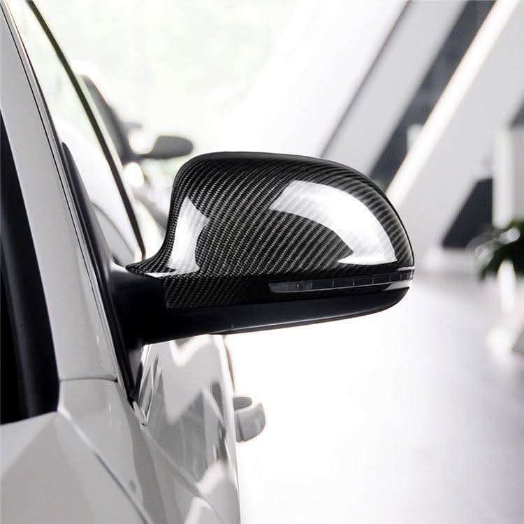 Replacement Carbon Fibre Mirror Covers for Audi A4 B8 08-12 - Carbon Factory