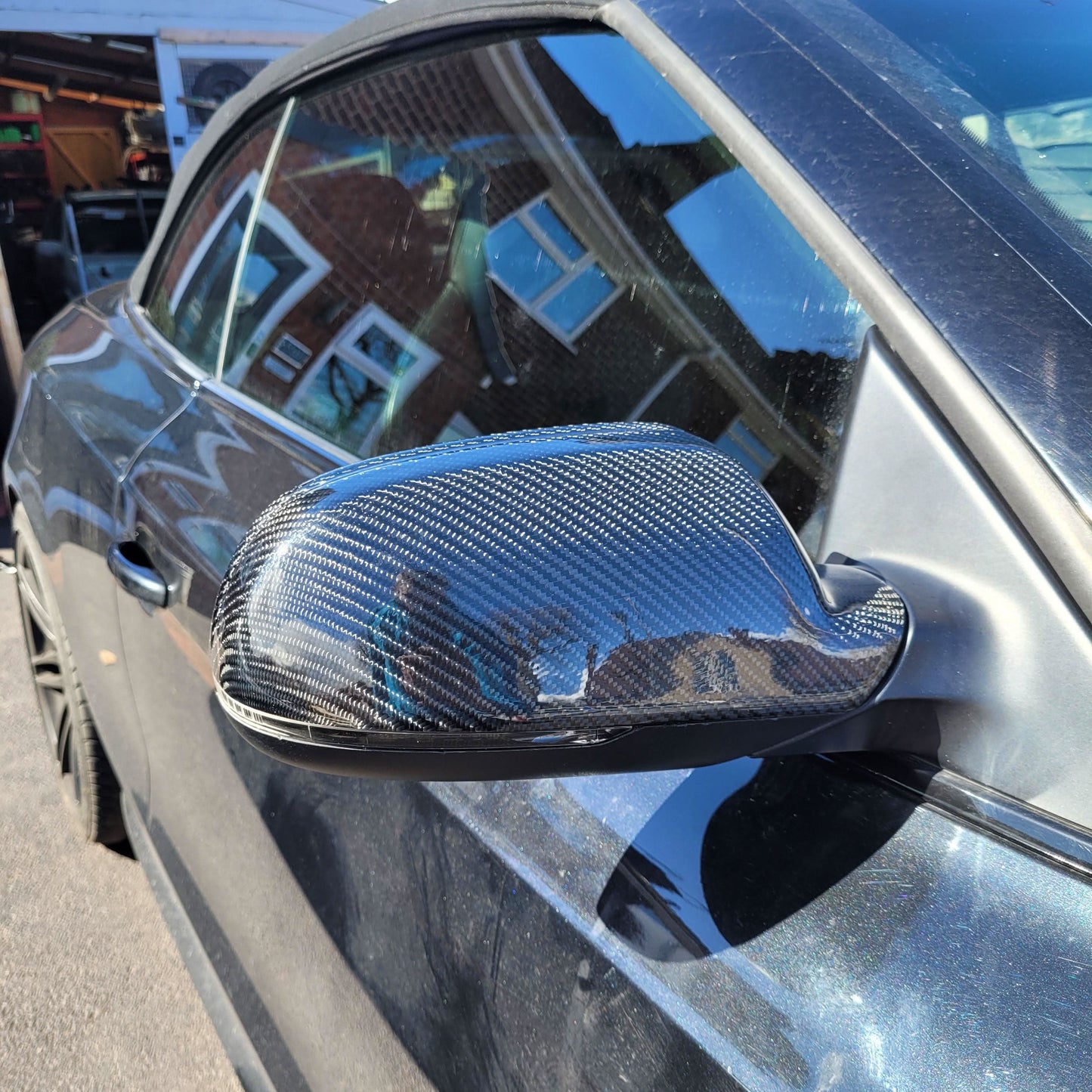Replacement Carbon Fibre Mirror Covers for Audi B8 B8.5 A5 10-16 - Carbon Factory