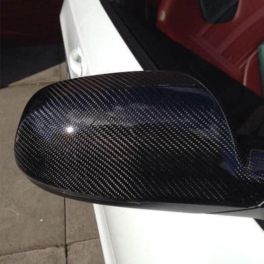 Replacement Carbon Fibre Mirror Covers for Audi B8 B8.5 A5 10-16 - Carbon Factory
