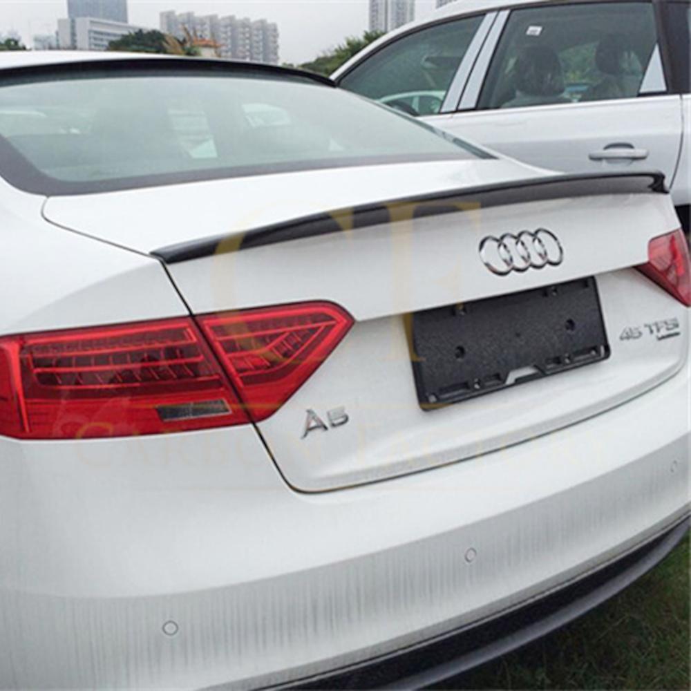S5 Style Carbon Fibre Boot Spoiler for Audi B8 B8.5 A5 07-16 - Carbon Factory