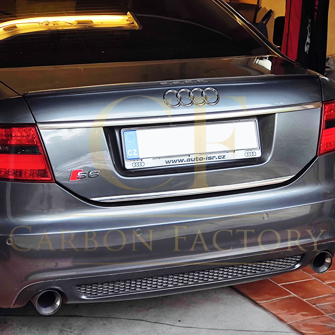 S6 Style Carbon Fibre Boot Spoiler for Audi C6 A6 04-11 - Carbon Factory
