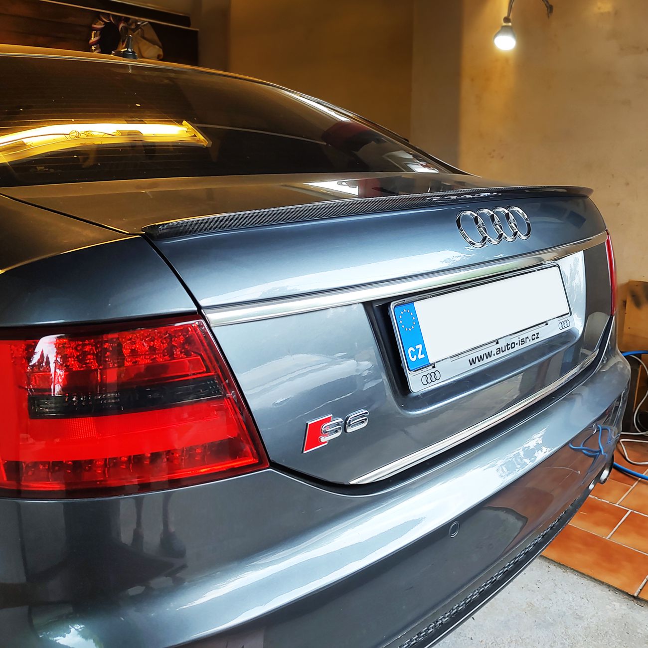 S6 Style Carbon Fibre Boot Spoiler for Audi C6 A6 04-11 - Carbon Factory