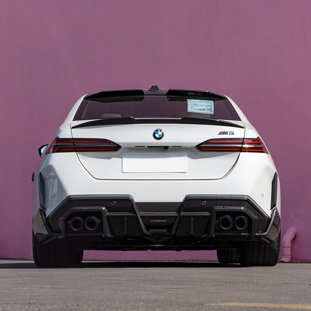 SQ Style Pre-Preg Carbon Fibre Boot Spoiler for BMW G60 5 Series G90 M5 24-Present - Carbon Factory