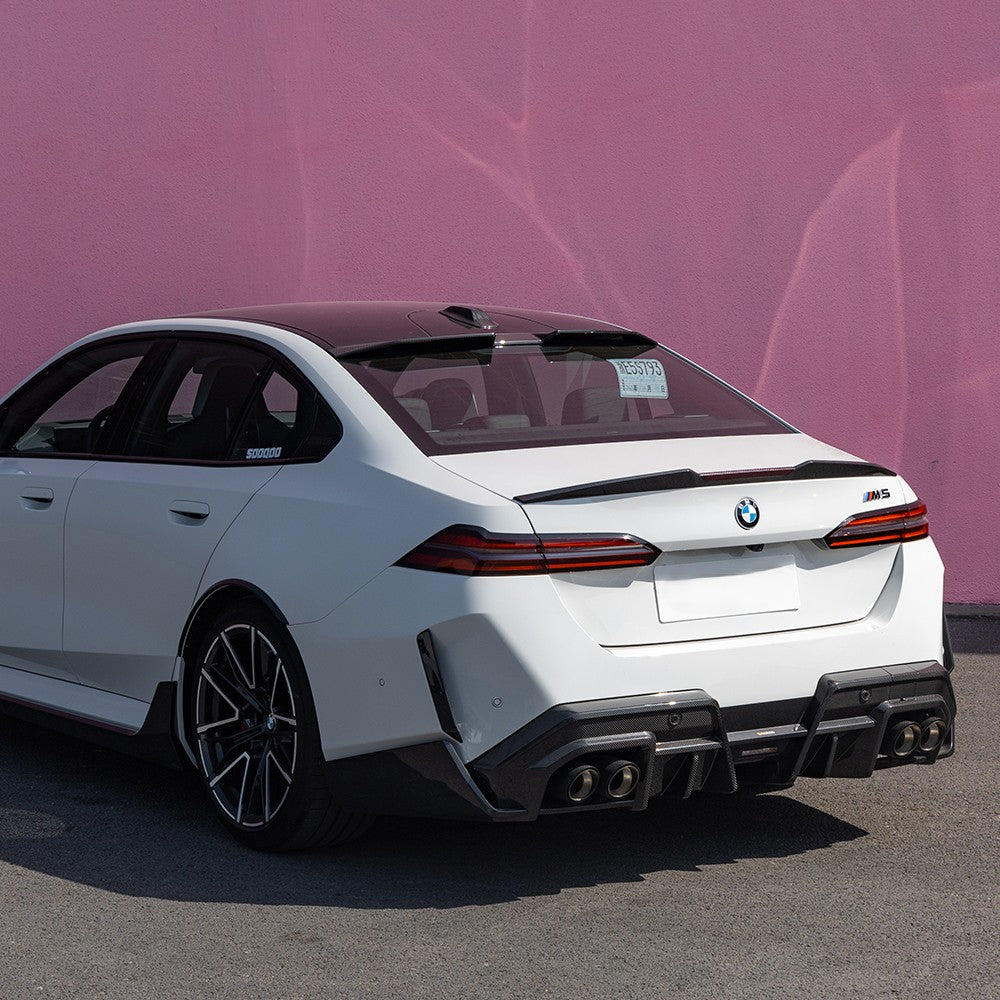 SQ Style Pre-Preg Carbon Fibre Boot Spoiler for BMW G60 5 Series G90 M5 24-Present - Carbon Factory