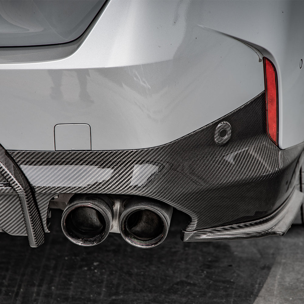 OEM Style Pre-Preg Carbon Fibre Side Diffuser for BMW 2 Series G42 Coupe 21-Present - Carbon Factory