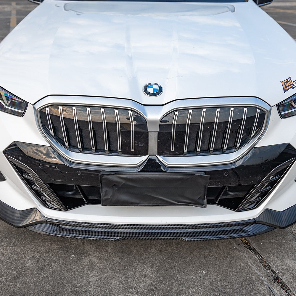 SQ Style Pre-Preg Carbon Fibre Front Splitter for BMW G60 5 Series & i5 24-Present - Carbon Factory