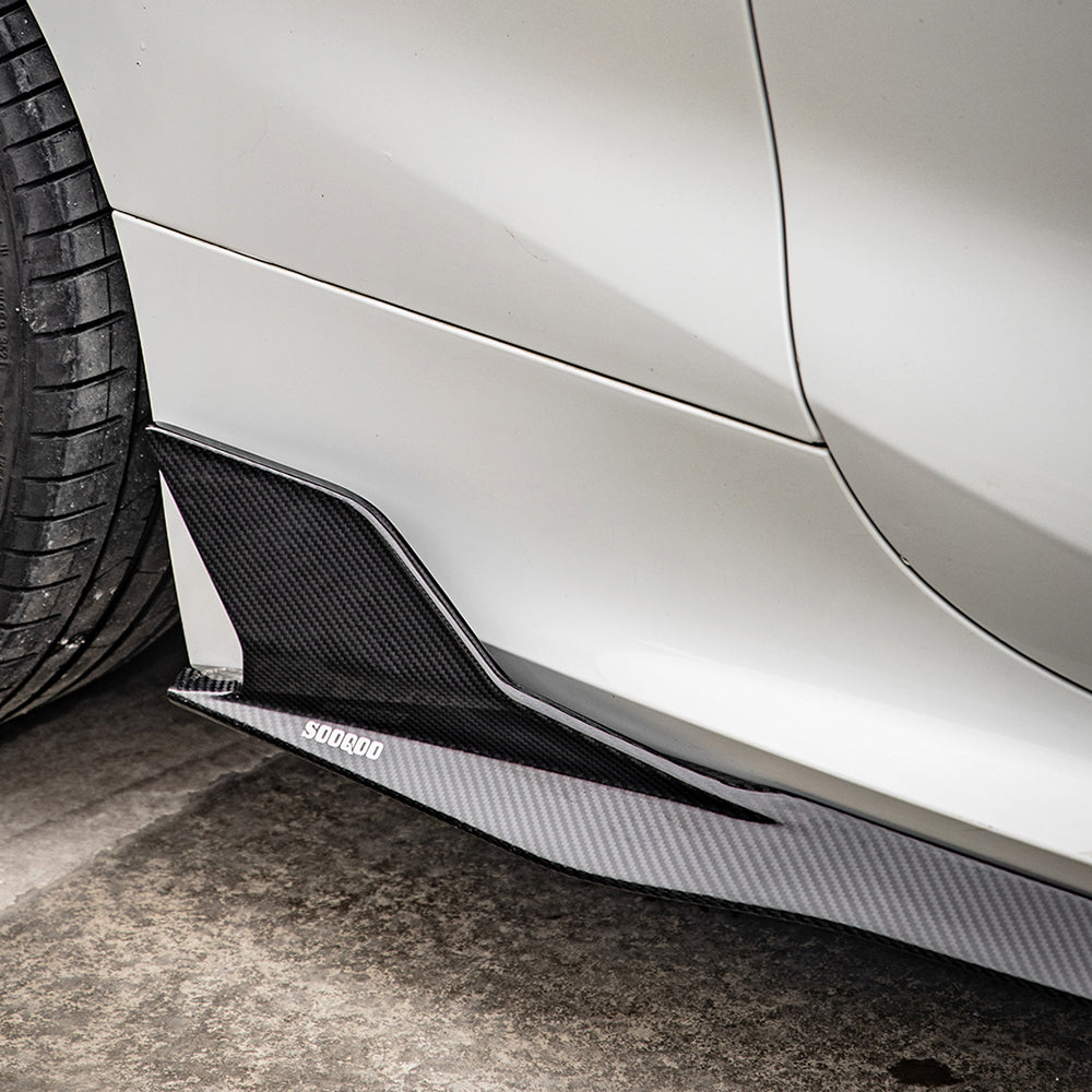 SQ Style Pre-Preg Carbon Fibre Side Skirts for BMW G16 8 Series F93 M8 20-Present - Carbon Factory