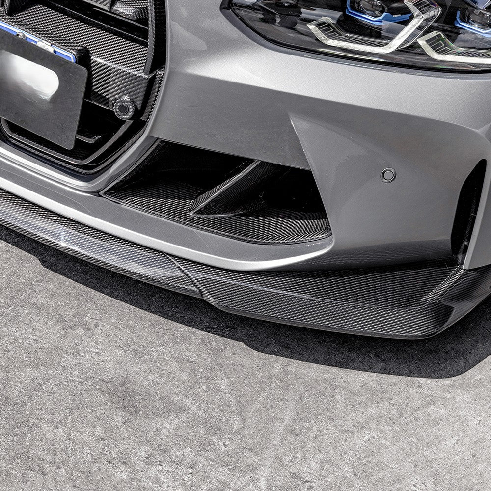 SQ-B Style Pre-Preg Carbon Fibre Front Splitter for BMW G80 M3 G82 G83 M4 21-Present - Carbon Factory