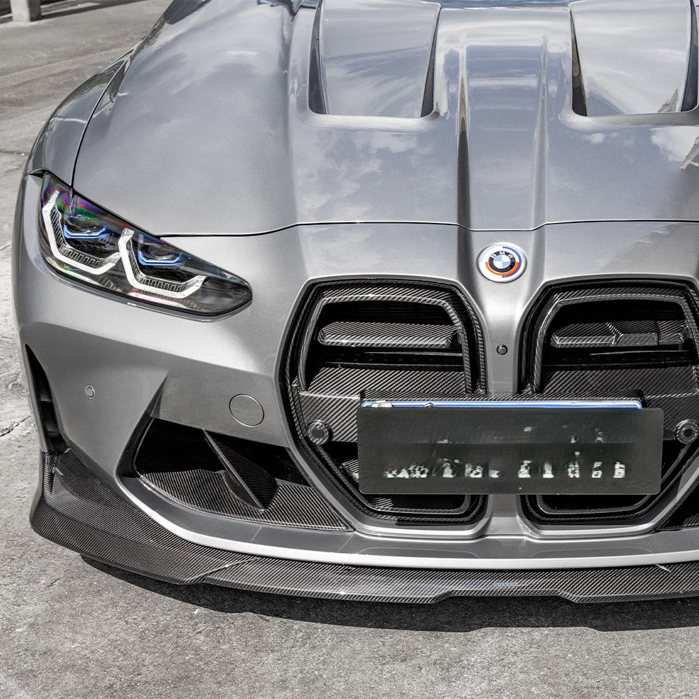 SQ-B Style Pre-Preg Carbon Fibre Front Splitter for BMW G80 M3 G82 G83 M4 21-Present - Carbon Factory